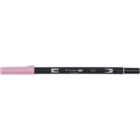 Tombow Dual Brush Pen ABT, 2 tips: Brush/Fine pen, pink