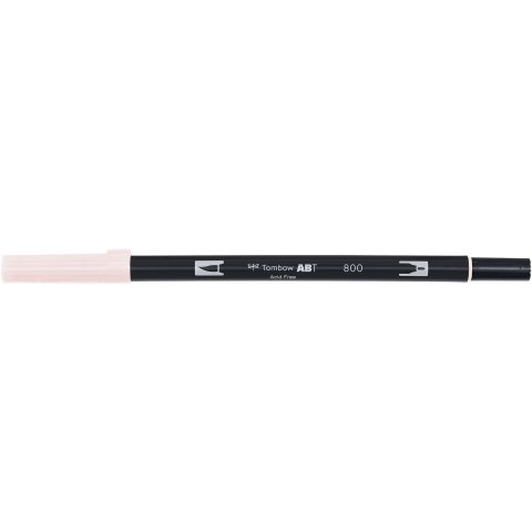 Tombow Dual Brush Pen ABT, 2 tips: Brush/Fine pen, pale pink