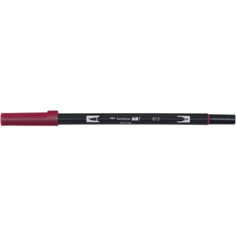 Tombow Dual Brush Pen ABT, 2 tips: Brush/Fine pen, cherry