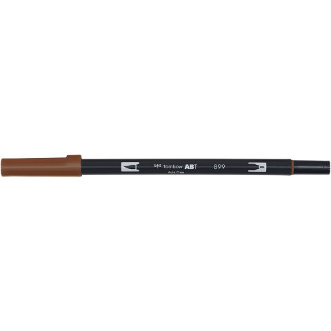 Tombow Dual Brush Pen ABT, 2 tips: Brush/Fine pen, redwood