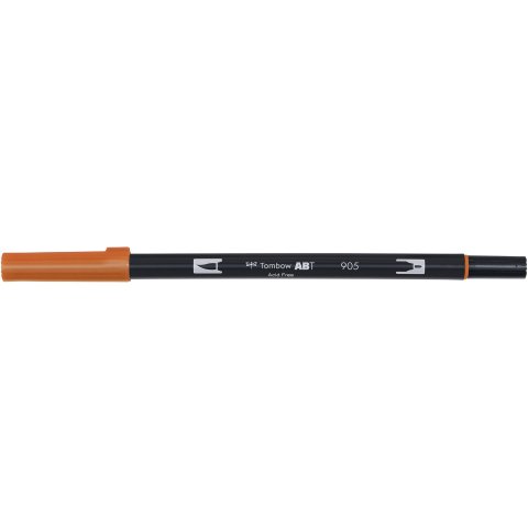 Tombow Dual Brush Pen ABT, 2 tips: Brush/Fine pen, red