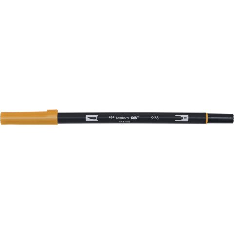 Tombow Dual Brush Pen ABT, 2 tips: Brush/Fine pen, orange
