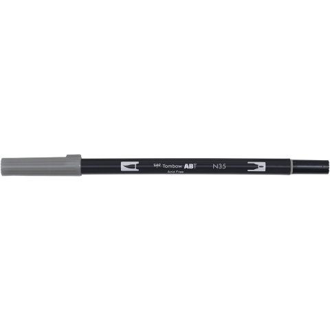 Tombow Dual Brush Pen ABT, 2 puntas: Pincel/fino Bolígrafo, gris frío 12