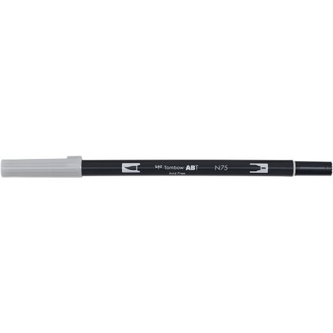 Tombow Dual Brush Pen ABT, 2 punte: Pennello/fine Penna, grigio freddo 3