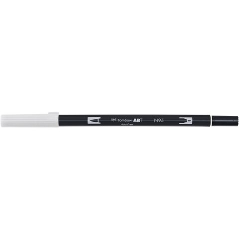 Tombow Dual Brush Pen ABT, 2 tips: Brush/Fine pen, cool grey 1