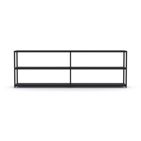 Estantería Modulor M5.3 785x2375x400mm, negro grafito, RAL 9011, FS