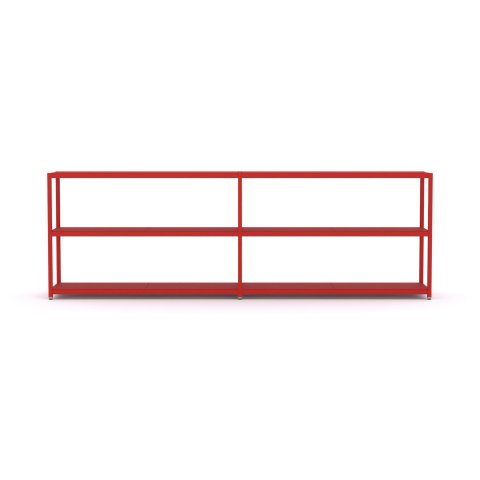 Modulor shelf M5.3 785x2375x400mm, pure red, RAL 3028, FS
