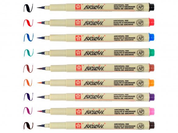 Sakura Pinselstift Pigma Brush, 9er-Set