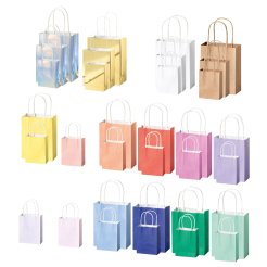 Folia Papiertüten mit gedrehtem Papiertragegriff