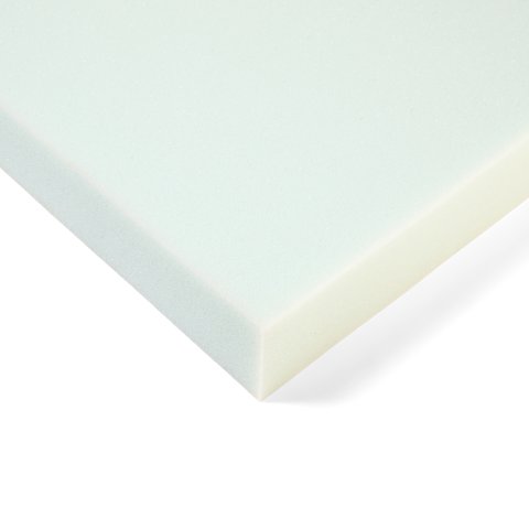 PU soft foam 35/55 50 x 400 x 600 mm, white/beige