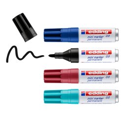 Edding rotulador permanente 0,5 Mini, set