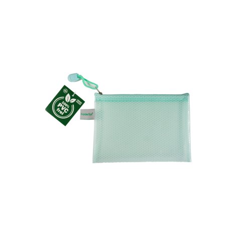 Bolsa Candy EVA con cremallera (sin PVC) 128 x 183 mm para DIN A6, verde transparente