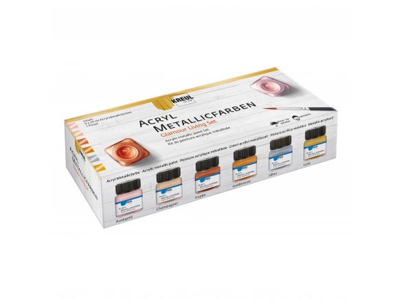 Kreul Acryl Metallicfarben, Set
