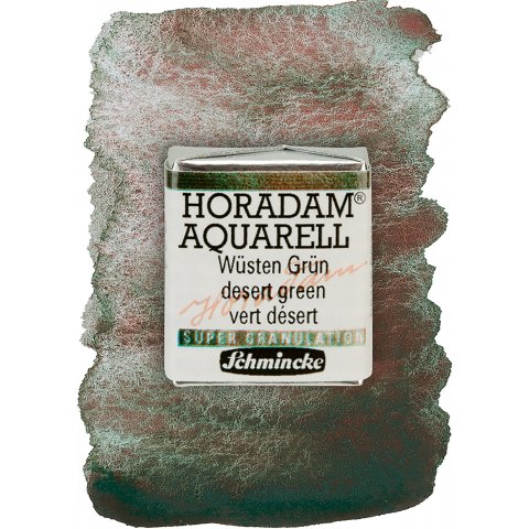 Schmincke Aquarellfarbe Horadam Super Granulation 1/2 Napf, Wüsten Grün (924)