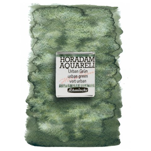 Schmincke Aquarellfarbe Horadam Super Granulation 1/2 Napf, Urban Grün (936)