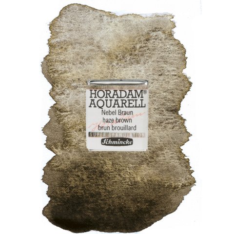Schmincke Aquarellfarbe Horadam Super Granulation 1/2 Napf, Nebel Braun (969)