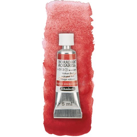 Schmincke Aquarellfarbe Horadam Super Granulation Tube 5 ml, Vulkan Rot (913)