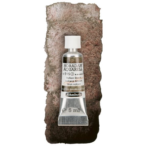 Schmincke Acuarela Horadam Super Granulación Tubo 5 ml, marrón volcán (915)
