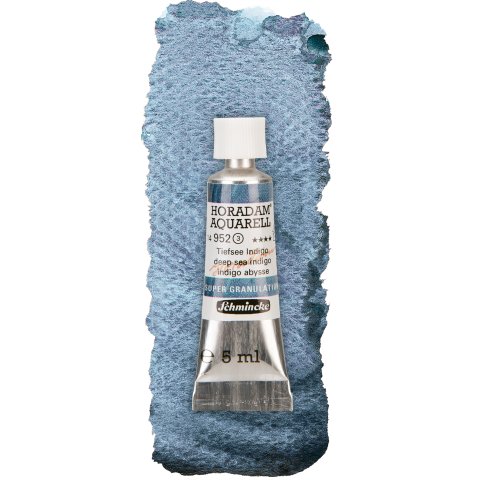 Schmincke Aquarellfarbe Horadam Super Granulation Tube 5 ml, Tiefsee Indigo (952)