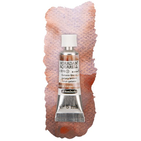 Schmincke HORADAM® AQUARELL, Super Granulation, 14 944 044 bosco marrone, 1/2 ciotole, toni molto granulanti, colori acquerelli fini, super granulanti