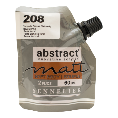Sennelier Pittura acrilica astratta opaca Confezione morbida da 60 ml, Siena Nature (208)