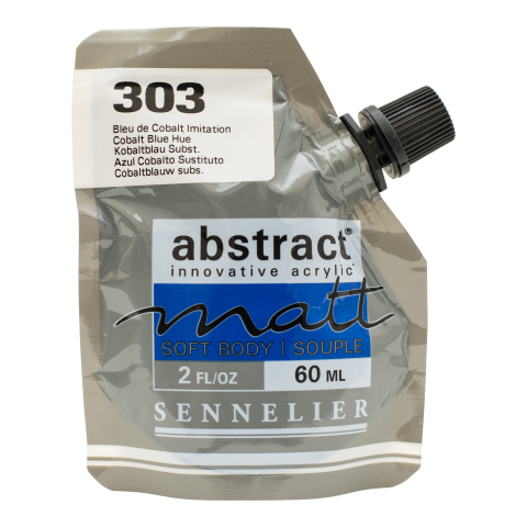 Sennelier acrylic paint Abstract matte Soft Pack 60 ml, Cobalt Blue Hue (303)