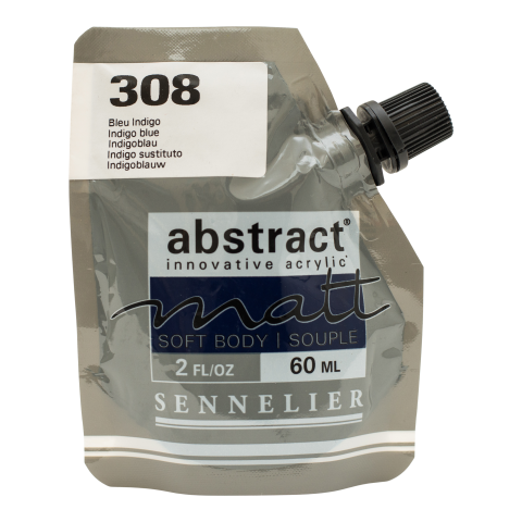 Sennelier Pittura acrilica astratta opaca Confezione morbida da 60 ml, blu indaco (308)
