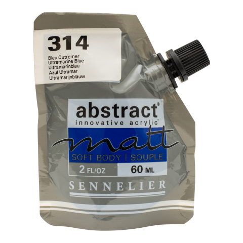 Sennelier Acrylfarbe Abstract matt Soft-Pack 60 ml, Ultramarinblau (314)