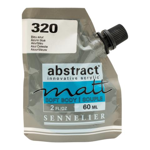Sennelier Pittura acrilica astratta opaca Confezione morbida da 60 ml, azzurro (320)