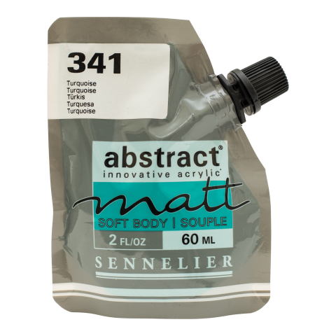 Sennelier Pittura acrilica astratta opaca Confezione morbida da 60 ml, Turchese (341)