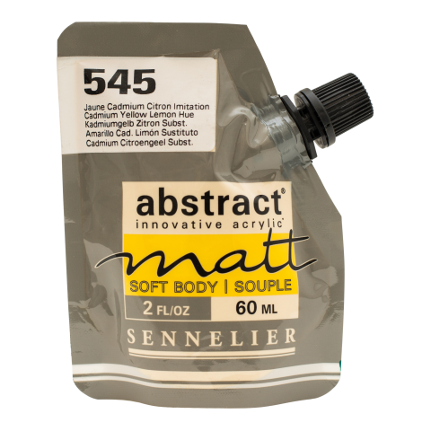 Sennelier Acrylfarbe Abstract matt Soft-Pack 60 ml, Kadmiumgelb Zitron Subst. (545)