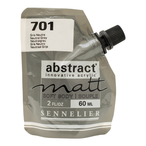 Sennelier Pintura Acrílica Abstracta mate Soft-Pack 60 ml, Gris neutro (701)