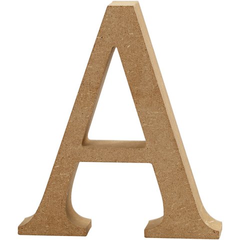 MDF letters, brown h=130, w=ca.115, th=20 mm, A