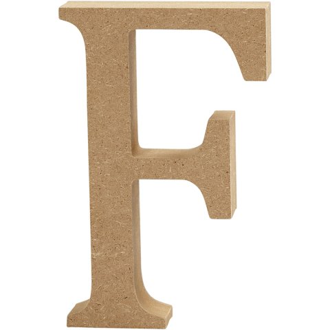 MDF Buchstaben, braun h=130, b=ca.115, s=20 mm, F