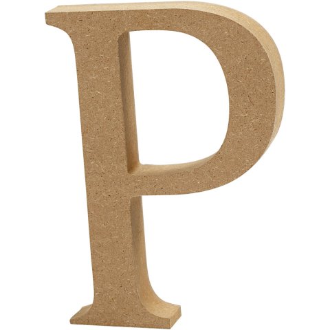 MDF Buchstaben, braun h=130, b=ca.115, s=20 mm, P