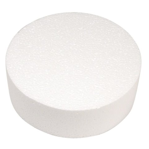 Styrofoam pane ø 200 x 70 mm, white