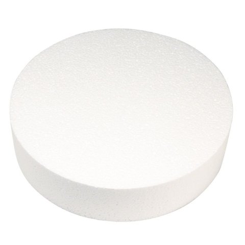 Styrofoam pane ø 300 x 70 mm, white