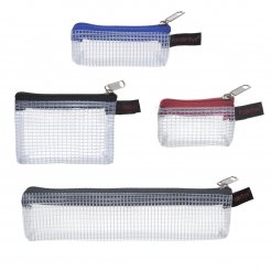 Borsa con cerniera trasparente, mini, set