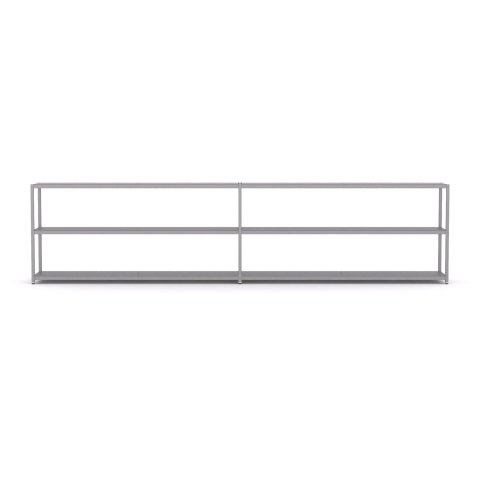 Modulor shelf M6.3 785x3175x400mm, white aluminum, RAL 9006, SM