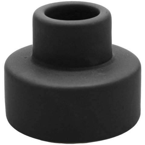 Kerzenhalter Porzellan, Ø 5,5 cm, h = 4,5 cm, schwarz