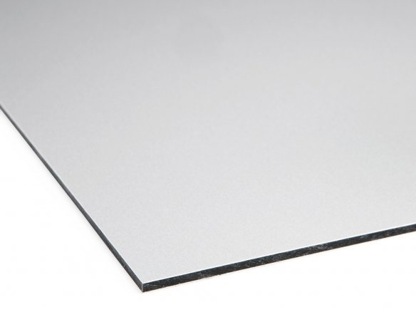 Dibond Alu/PE composite board, metallic aluminium custom cutting