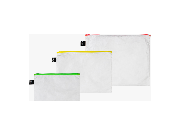 Loqi Reißverschlussbeutel Zip Pockets Tyvek