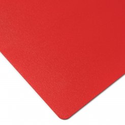 Muestrario de colores DIN A6 Rojo puro, RAL 3028, perlado (línea fina)
