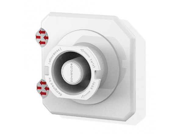 PowerCube Montagesockel Dock selbstklebend Set