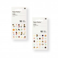 Libro di adesivi sulla poesia di carta