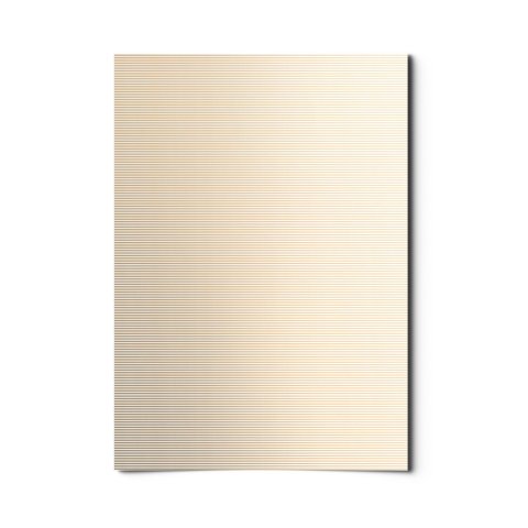 Karte Design Fabrik Geschenkpapier 50 x 70 cm, Stripetown Gold