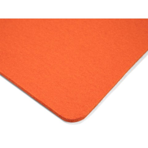 Felt seat cushion, square square, round edges, 330 x 330, orange