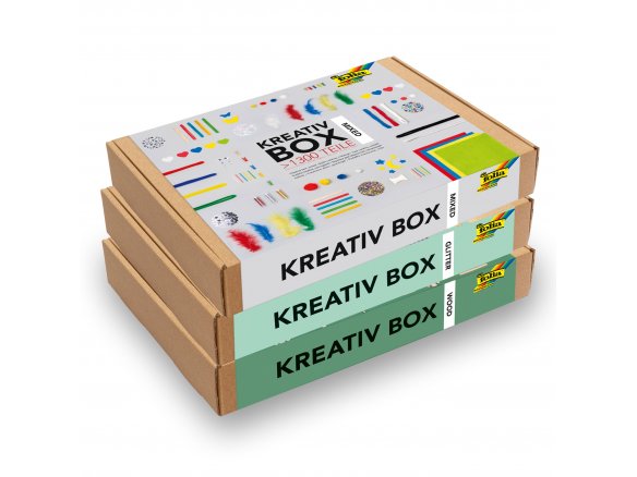 Creative Box with various handicraft materials