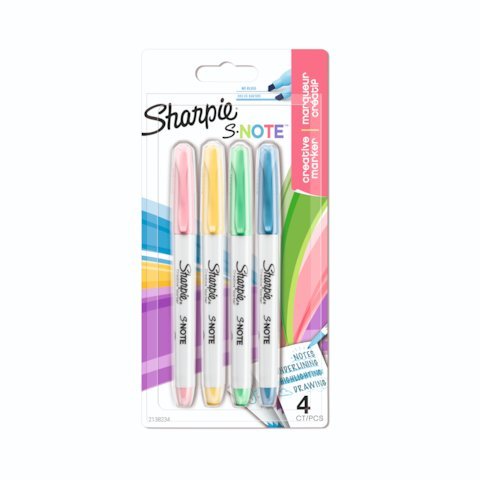 Sharpie Marker S-Note Set 4 Stück, verschiedene Farben
