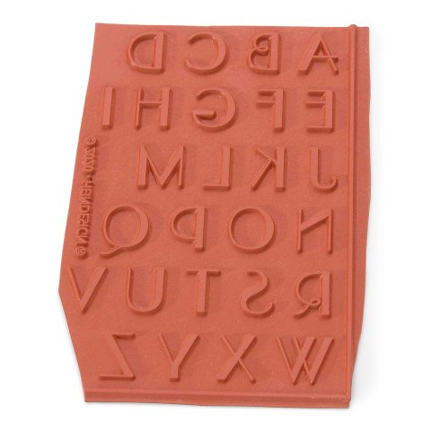 Juego de gomas para sellos temáticos, para automontaje Alfabeto (A-Z), Tipo de letra: París